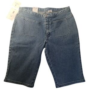 NWT Levi's 880M Stretch Bermuda Jean Shorts 9 Mid‎ Rise Blue Denim USA Tags VTG